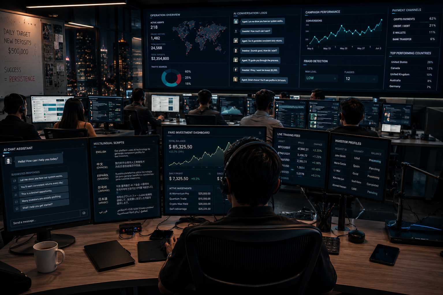Inside a Modern Scam Operation